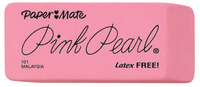 Paper Mate Pink Pearl Premium Large Eraser, Pink, Pack of 12 000828