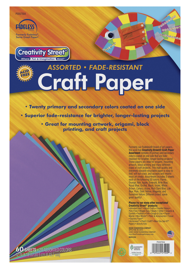 Draw Art Supplies - 12X18 CONSTRUCTION PAPER