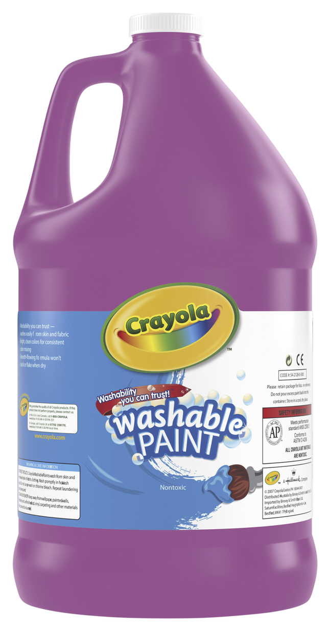 Yellow Crayola® Washable Paint, 1 Gallon Yellow Color