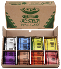 Crayola Crayon Classroom Pack, 16 Assorted Colors, Set of 800