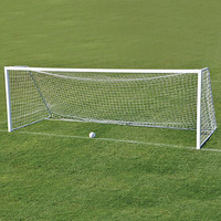 Image for Jaypro Official Portable Soccer Goal, 8 x 24 Feet, Aluminum, White, 1 Pair from School Specialty