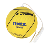 Sportime Max Tetherball, 20-2/5 Inch Diameter, Yellow, Item Number 017062
