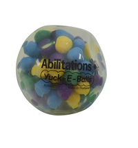 Abilitations Yuck-E-Ball Fidget, Transparent, Item Number 024522