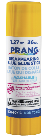 Prang Non-Toxic Odorless Washable Glue Stick, 1.27 oz, Blue and Dries Clear 026055
