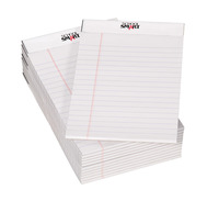 School Smart Junior Legal Pads, 5 x 8 Inches, 50 Sheets Each, White, Pack of 12 027445
