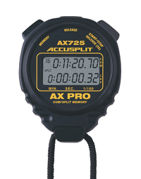 Accusplit AX725 Series Stopwatch, Black, Item Number 032254