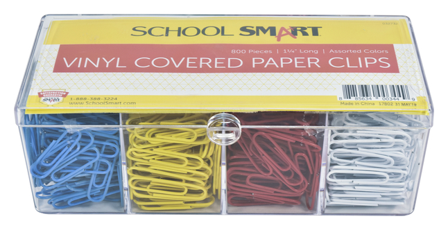 School Smart Paper Clip, Assorted