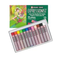 Sakura Cray-Pas Expressionist Extra Fine Non-Toxic Oil Pastel, 2-3/4 x 7/16 Inches, Assorted Color, Set of 12 059196