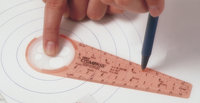 SAFE-T Calibrated Rule Compass with Inch/Metric Rulers, 1/16 Inch Graduation, 1/4 to 10 Inches 061350