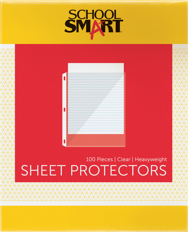 Fisherbrand Cleanroom Sheet Protectors, 8.5 x 11 in. Three-hole