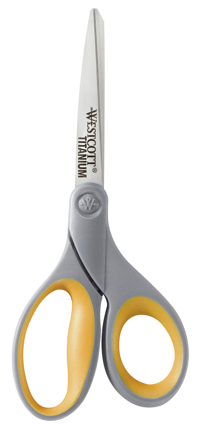 Westcott Titanium Bonded Straight Scissors, 8 Inches