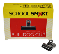 School Smart Magnetic Clip, 1-1/4 Inches, Pack of 24 077433