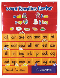 Learning Resources Word Families and Rhyming Center Pocket Chart, Item Number 081536