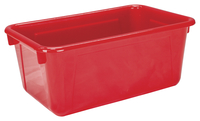 School Smart Storage Tray, 7-7/8 x 12-1/4 x 5-3/8 Inches, Red 081947