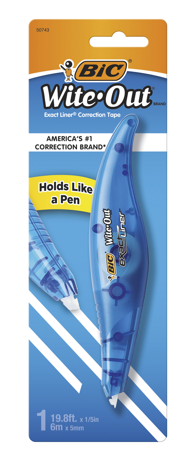 Bic Wite-Out Correction Tape, Exact Liner