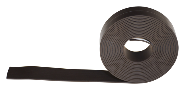 School Smart Adhesive Backed Magnetic Rubber Strip, 1 Inch x 10 Feet