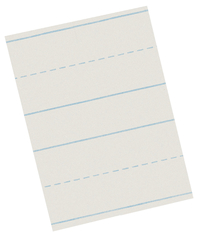 School Smart Picture Story Paper, 3/4 Inch Rule, 3/8 Inch Skip, 18 x 12 Inches, 500 Sheets 085232