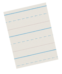 School Smart Newsprint Paper, 8-1/2 x 11 Inches, 1/2 Inch Short Way Ruled, 500 Sheets 085319