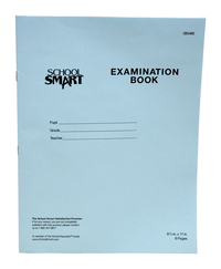 School Smart Examination Blue Books, 8-1/2 x 11 Inches, 8 Pages, Pack of 100 085466