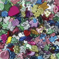 Creativity Street Assorted Shape Acrylic Gemstone, Assorted Color, 1/2 lb Bag Item Number 085730