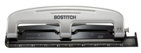 Bostitch EZ Squeeze 3-Hole Punch, 12 Sheets, Silver and Black, Item Number 086265