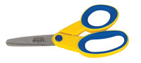 School Smart Blunt Tip Kids Scissors, Left Handed, 5 Inches, Yellow/Blue 086334