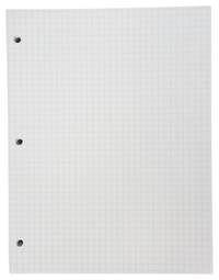 School Smart Graph Grid Paper, 3-Hole Punched, 8-1/2 x 11 Inches, Pack of 500 086667