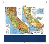 Nystrom California Roller Map, Item Number 088621
