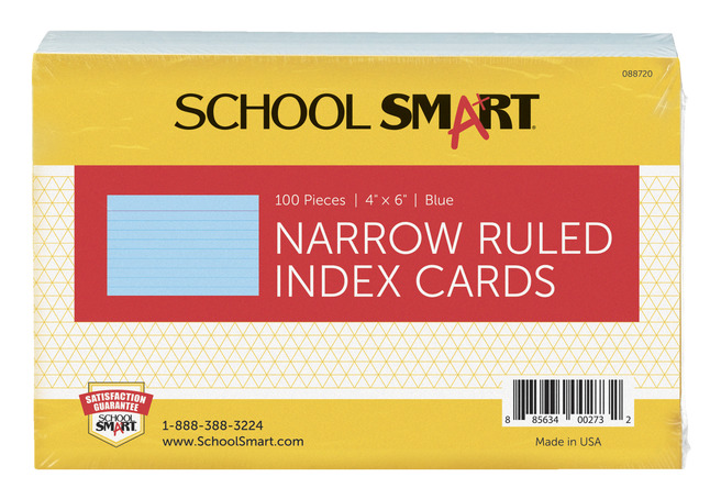 4x6 Ruled Index Cards - Ready-Set-Start