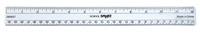 School Smart Flexible Plastic Ruler, 12 Inches, Clear Item Number 089837