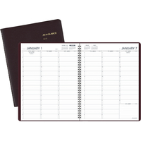 At-A-Glance Professional Appointment Book, 8-1/4 X 10-7/8 in, Weekly, 13 Month, Jan - Jan, Winestone, Item Number 1053068