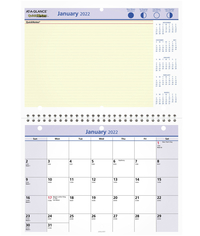 At-A-Glance QuickNotes Recycled Wirebound Wall Calendar, 11 x 8 Inches, Monthly, Jan to Dec, Item Number 1053189