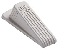 Master Caster Big Foot Extra-Wide Non-Skid Doorstop, 2-1/4 in W X 4-3/4 in D X 1-1/4 in H, Vulcanized Rubber, Beige, Item Number 1063434