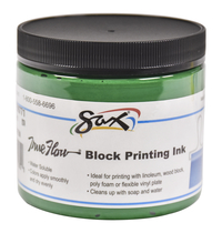 Sax True Flow Water Soluble Block Printing Ink, 1 Pint Jar, Green Item Number 1299771
