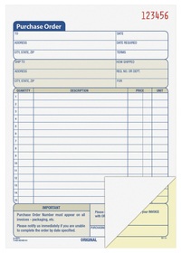 Purchase Order Forms and Books, Item Number 1307872