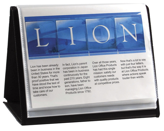 Lion Flip-N-Tell Display Easel Books, Black