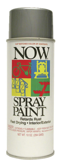 Now Fast Dry Lead-Free Spray Enamel, 9 oz Can, Flat Black 1318491
