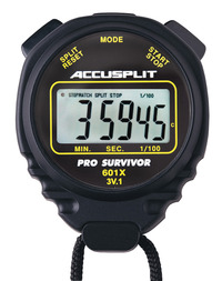 Accusplit A601X Pro Survivor Stopwatch, Black, Item Number 1363234