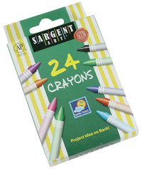 Sargent Art Crayon, Assorted Color, Set of 24 1389720
