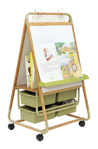 Copernicus Double-Sided Bamboo Teaching Easel, 30-1/2 x 27 x 57 Inches 1402809