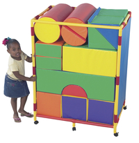 Children's Factory Soft Big Block Trolley A - BLOCKS NOT INCLUDED, 40 x 27 x 52 Inches, Item Number 1427995