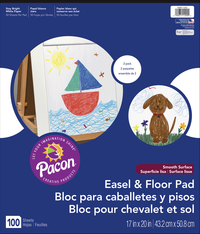 Pacon Easel Pad, 17 x 20 Inches, Unruled, Item Number 1439308