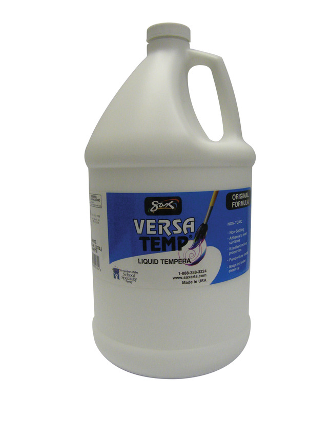 Sax Versatemp Heavy-Bodied Tempera Paint White 1 Gallon