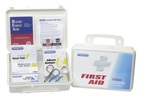 Acme 113-Piece First Aid Station for 25 People, 10 x 7 x 3 Inches, Plastic, White, Item Number 2106250