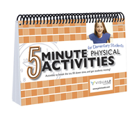 Visualz 5 Minute Physical Activities Book for Elementary, Spiral Bound Item Number 1453475