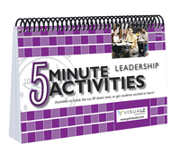 Visualz 5 Minute Leadership Activities Book, Spiral Bound Item Number 1453477