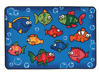 Carpets for Kids KID$Value Something Fishy Rug, 4 x 6 Feet, Rectangle, Multicolored, Item Number 1457508