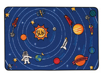 Carpets for Kids KID$Value Spaced Out Rug, 3 Feet x 4 Feet 6 Inches, Rectangle, Multicolored, Item Number 1457500