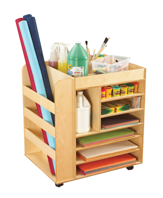 How to Make an Art Cart for Toddlers or Kids - Home of Malones