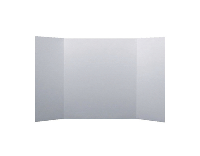 School Smart Presentation Board, 48 x 18 Inches, White, Pack of 10